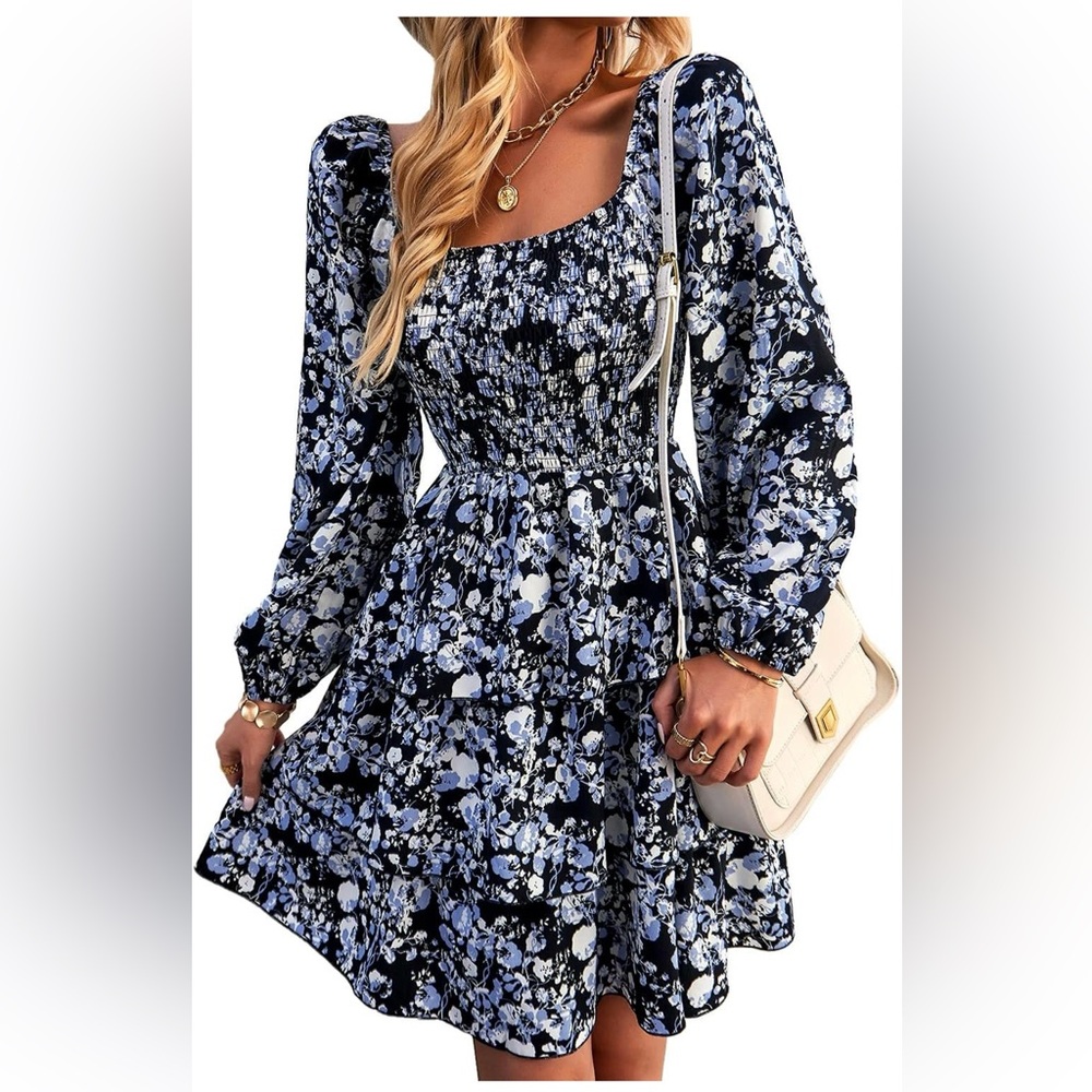NWT Long Sleeved Ruffle Dress